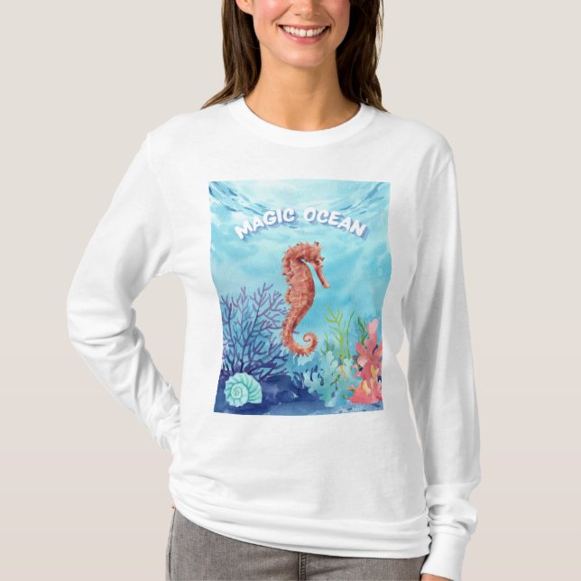 Camiseta Caballo oceánico (Anverso)