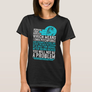 Camiseta Caballo Ojo de que yo monto caballos Chica Hígado 