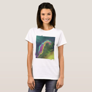 Camiseta Caballo Painterly que mira en piscina