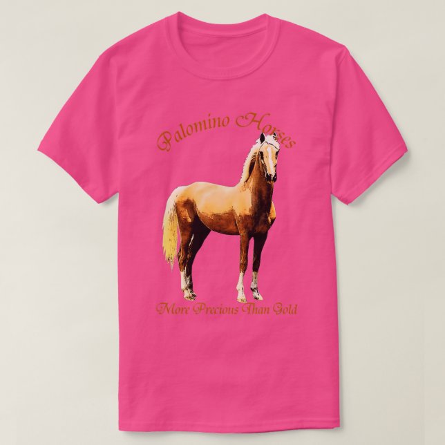 Camiseta Caballo Palomino Más Precioso Que El Oro (Diseño del anverso)