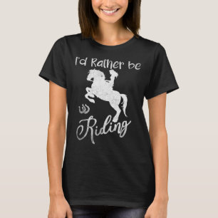 Camiseta Caballo para mujeres Chicas Prefiero montar a caba