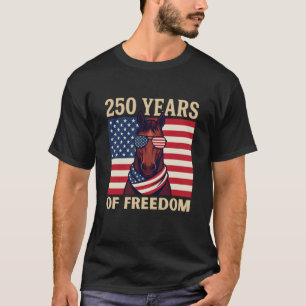 Camiseta Caballo Patriótico Día de la Independencia Liberta