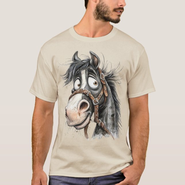 Camiseta caballo peculiar (Anverso)