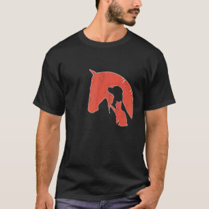 Camiseta Caballo Perro Gato I Silueta De Caballos Perros Ga