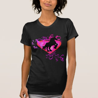 Camiseta caballo pesado negro