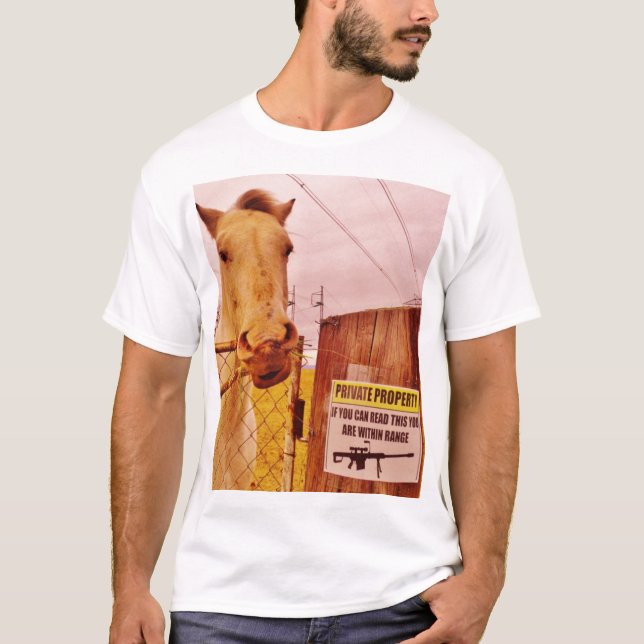 Camiseta Caballo Pink Private Property (Anverso)