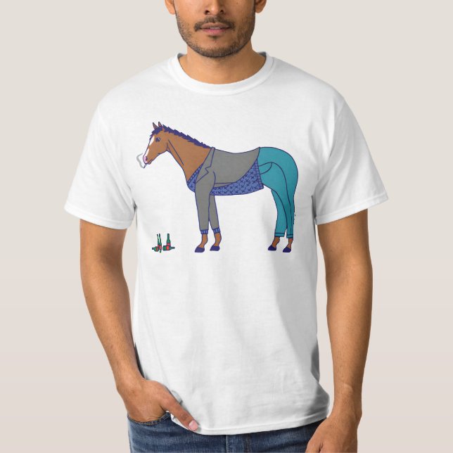 Camiseta "Caballo por ahí - Bojack Horseman" (Anverso)