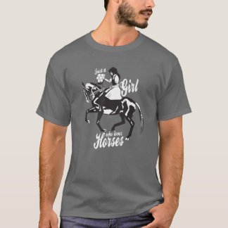 Camiseta Caballo Que Dice Para Las Mujeres Chicas - Caballo