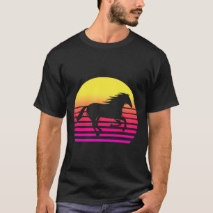 Camiseta Caballo Retro 80 Regalo de Caballo Montando a Caba
