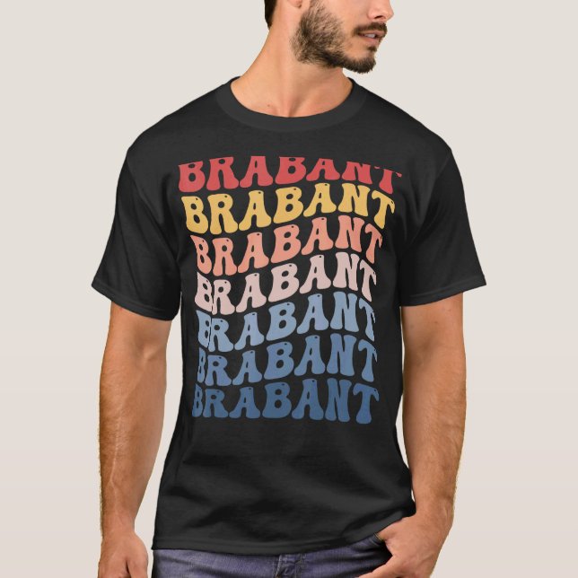 Camiseta Caballo Retro Groovy Brabante (Anverso)
