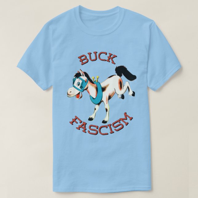 Camiseta Caballo retro lindo - Fascismo burdo (Diseño del anverso)