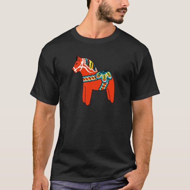 Camiseta Caballo rojo de Dala (Anverso)