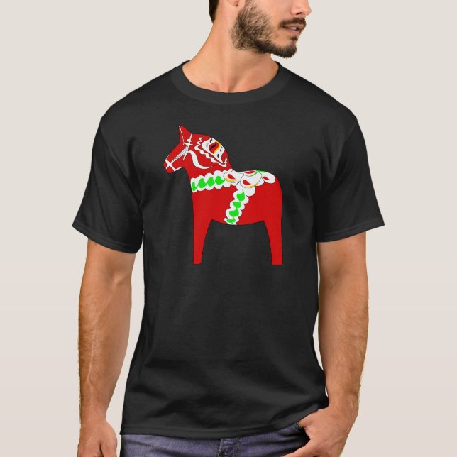 Camiseta Caballo rojo de Dalarna (Anverso)
