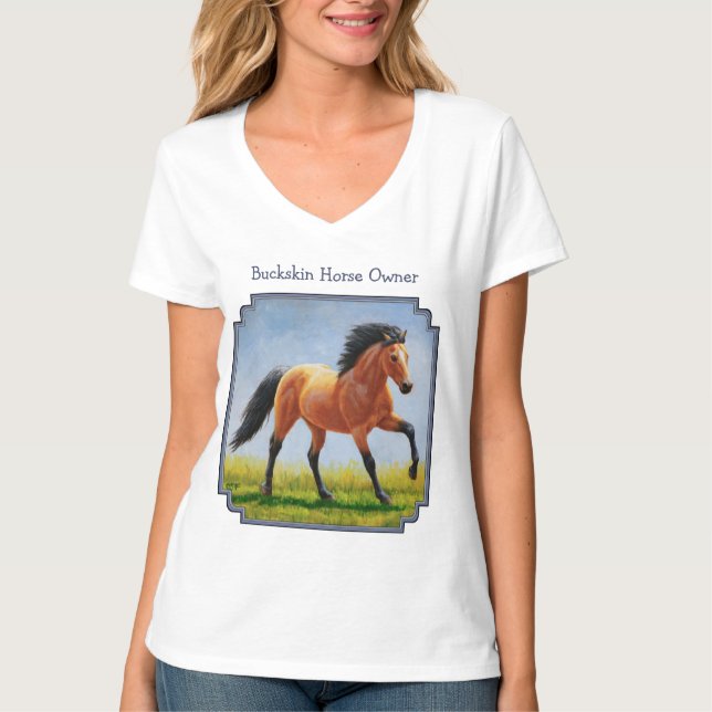 Camiseta Caballo salvaje de piel de gallina (Anverso)