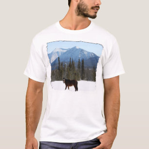 Camiseta Caballo salvaje en la carretera de Alaska