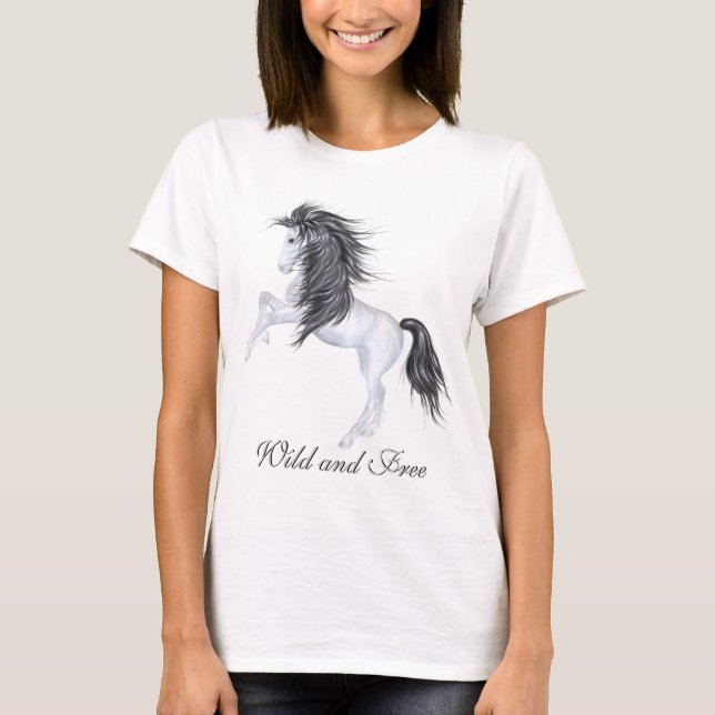 Camiseta Caballo salvaje y libre (Anverso)