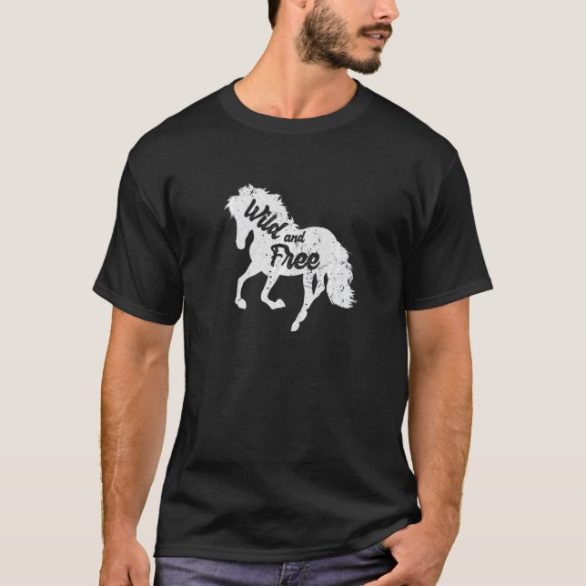 Camiseta Caballo salvaje y libre (Anverso)