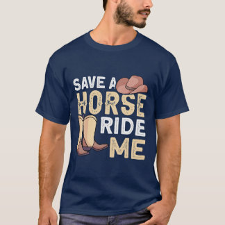 Camiseta Caballo Salvar A Un Caballo Montarme Un Vaquero 26