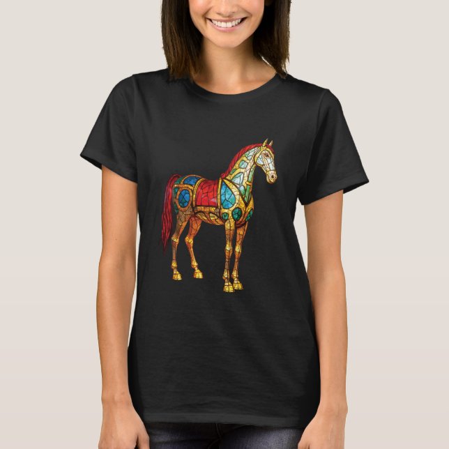 Camiseta Caballo - Semental Colorido (Anverso)