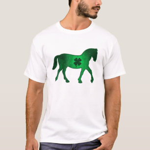 Camiseta Caballo Shamrock Clover Leaf Pajama St. Patrick's 