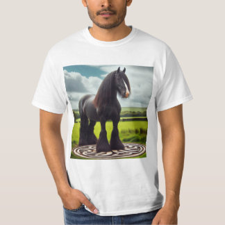 Camiseta Caballo sobre el nudo celta