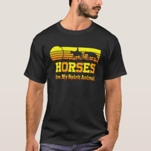 Camiseta Caballo Son Mi Animal Espiritual   Para Caballo
