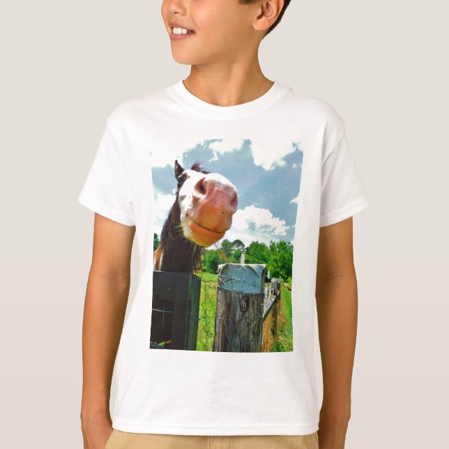 Camiseta Caballo sonriente (Anverso)