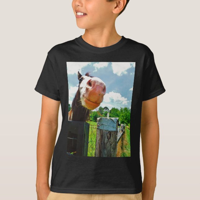 Camiseta Caballo sonriente (Anverso)