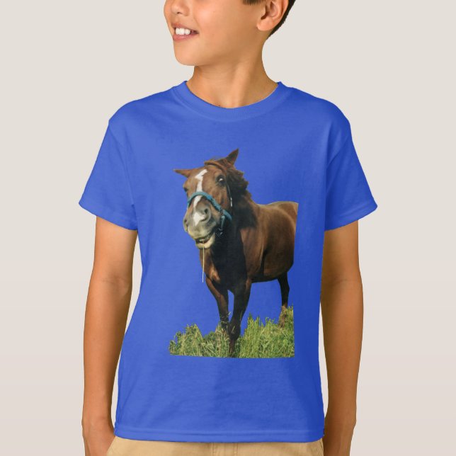 Camiseta Caballo sonriente (Anverso)