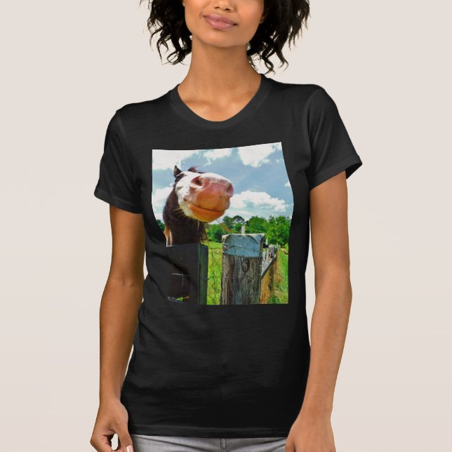 Camiseta Caballo sonriente (Anverso)