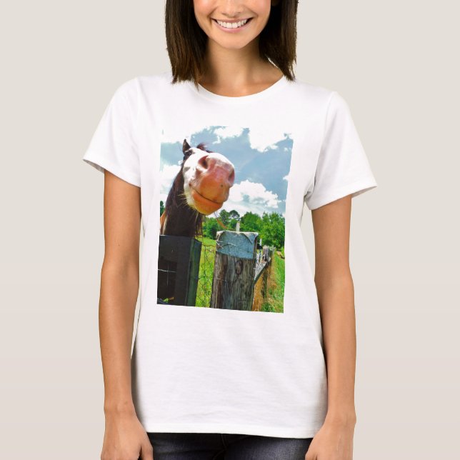 Camiseta Caballo sonriente (Anverso)