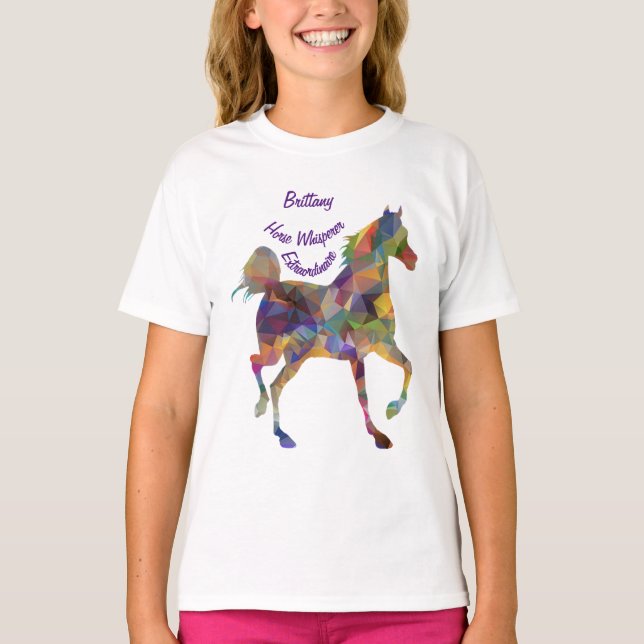 Camiseta Caballo Susurro que amo a los caballos nombre pers (Anverso)