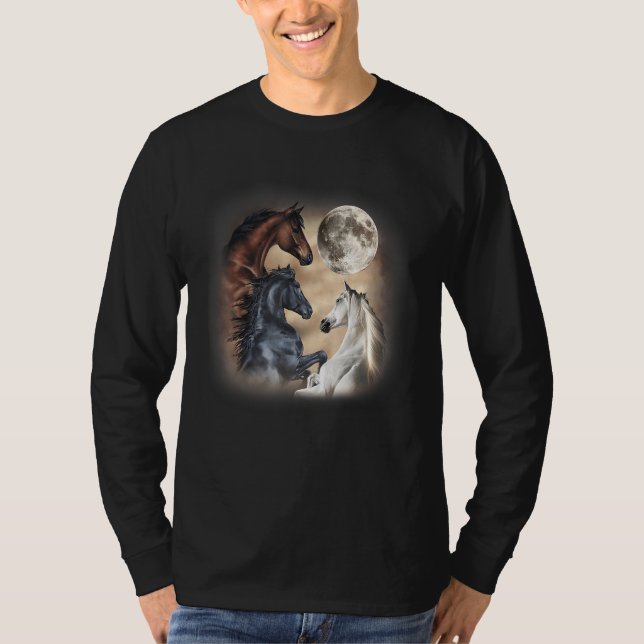 Camiseta Caballo Tres Luna de Caballo 3 Lobos (Anverso)