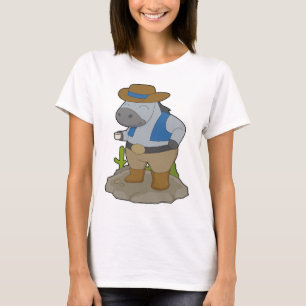 Camiseta Caballo Vaquero Sombrero de vaquero