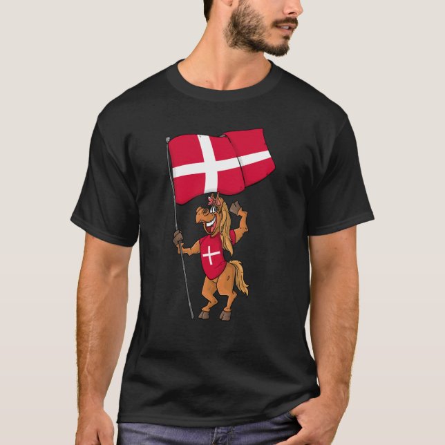 Camiseta Caballo Ventilador Dinamarca (Anverso)