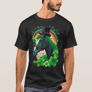 Camiseta Caballo verde trébol en el día de San Patricio Cab