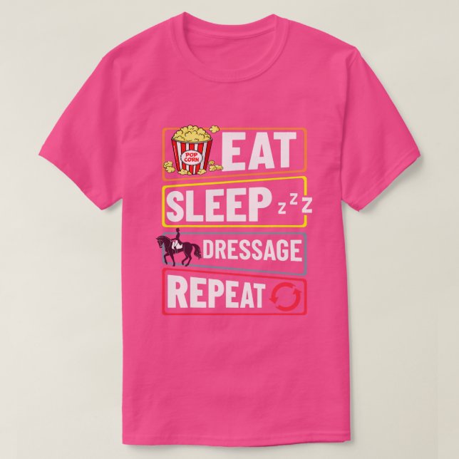 Camiseta Caballo Vestido Caballo de entrenamiento Arena Com (Diseño del anverso)