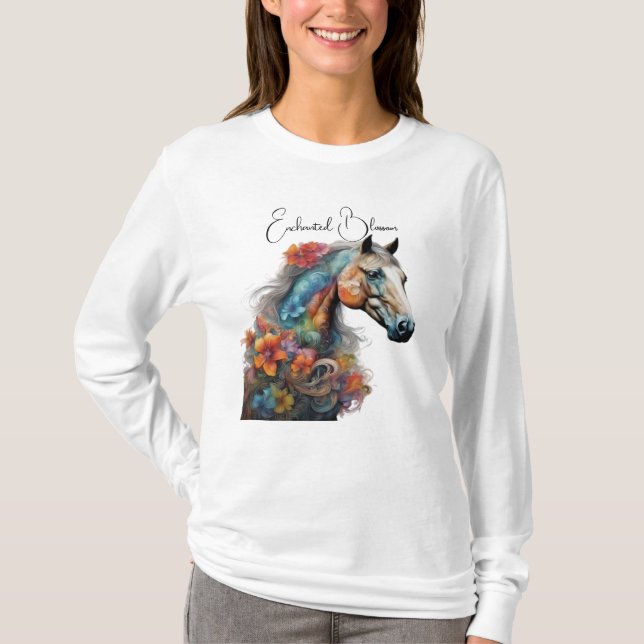 Camiseta Caballo vibrante de fantasía (Anverso)