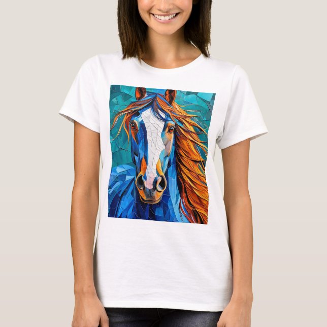 Camiseta Caballo Vidrio Emplomado (Anverso)