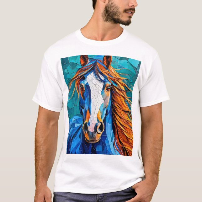 Camiseta Caballo Vidrio Emplomado (Anverso)