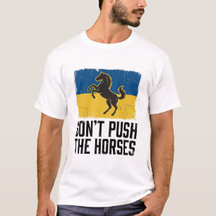 Camiseta Caballo Vintage No Empujes A Los Caballos