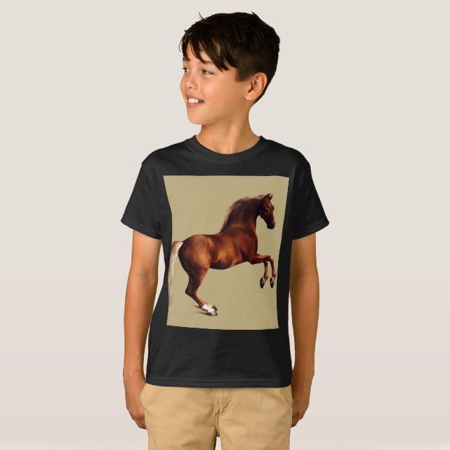 Camiseta Caballo Whistlejacket de George Stubbs (Anverso completo)
