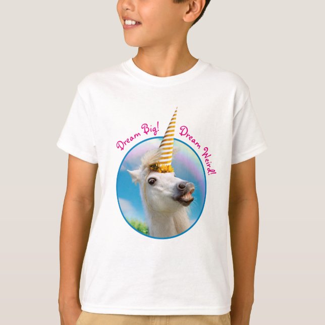 Camiseta Caballo Y Arcoiris De Unicornio Fiesta (Anverso)