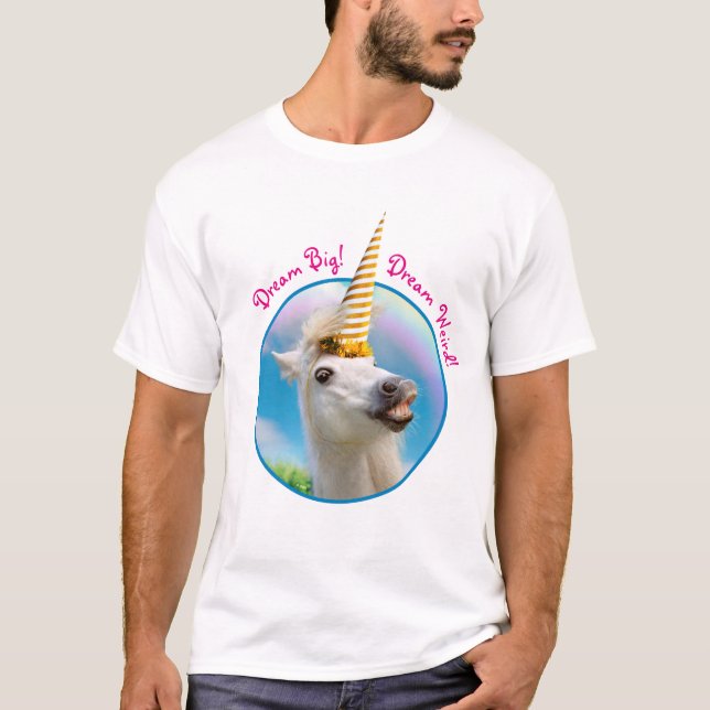 Camiseta Caballo Y Arcoiris De Unicornio Fiesta (Anverso)
