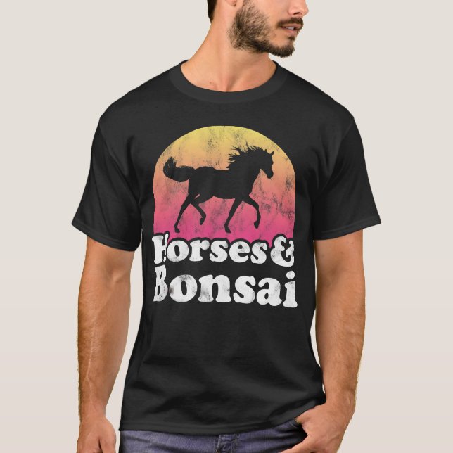Camiseta Caballo y bonsairee Mujeres o Chicas Amigo de caba (Anverso)