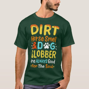 Camiseta Caballo y caballo de perro amante de los perros