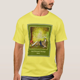 Camiseta Caballo Y Chica Añadir Su Propio Personalizado De