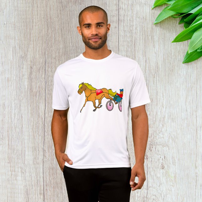 Camiseta Caballo y conductor de la Carreras del mazo de cab (Subido por el creador)