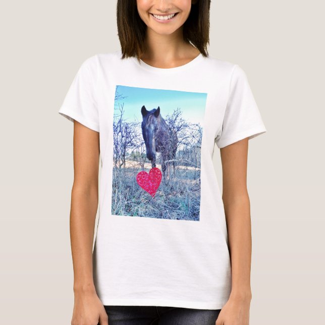 Camiseta Caballo y corazón (Anverso)