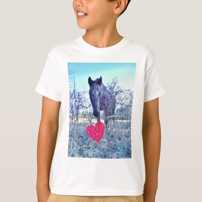 Camiseta Caballo y corazón (Anverso)